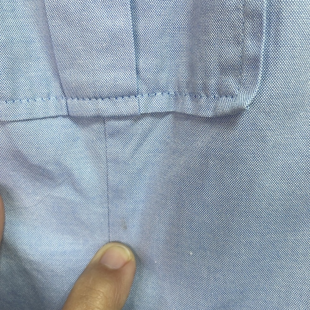 🦭 Ann Taylor loft light blue camp style cotton blouse - Picture 4 of 4
